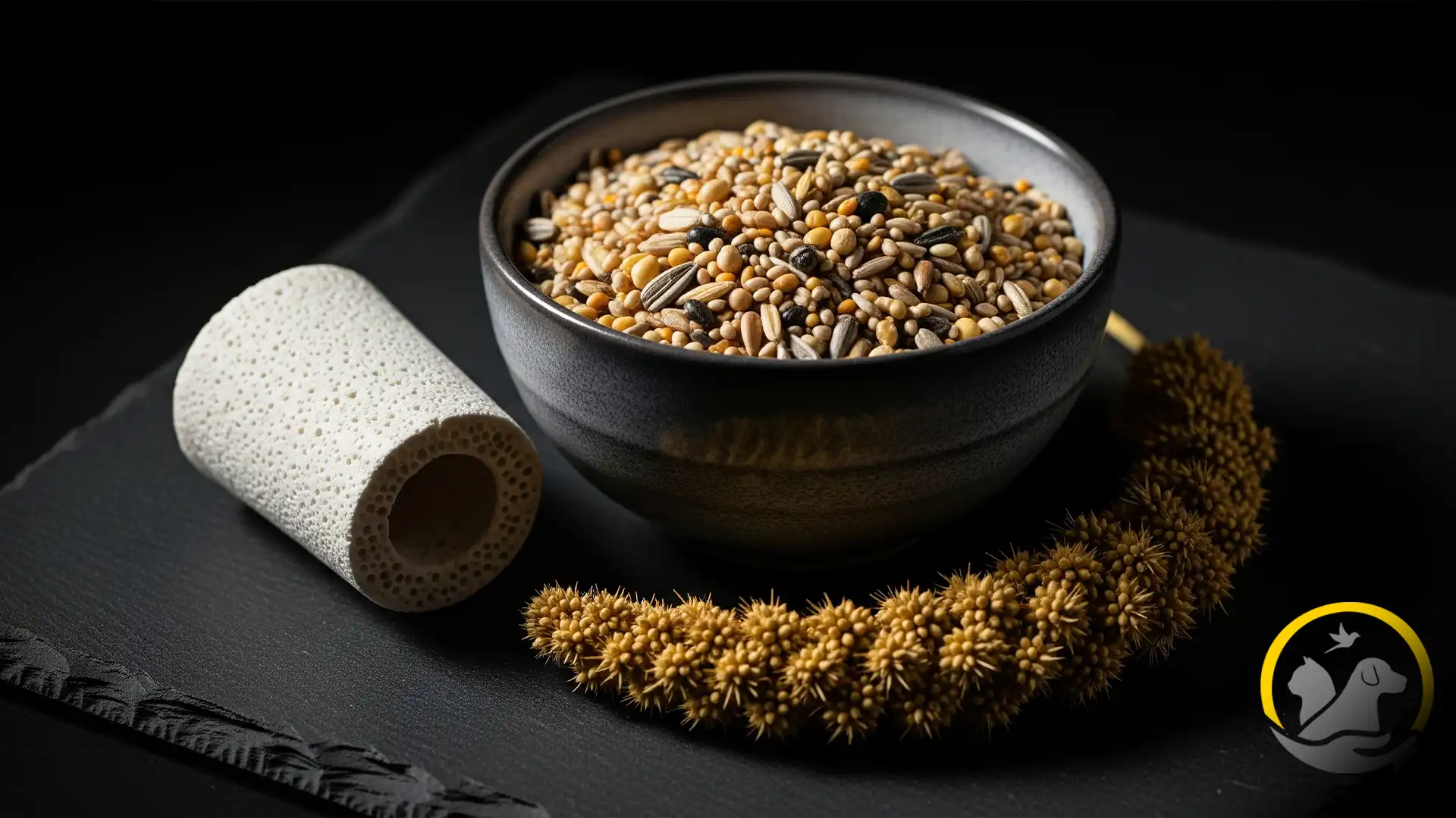 غذای اصلی فنچ زبرا شامل دانه و کلسیم